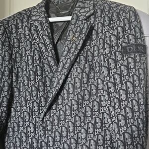Dior Men's Monogram Black and Gray Jacket
